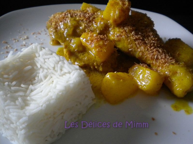 Cuisses De Poulet Au Curry Lait De Coco Et Ananas Les