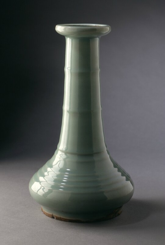 Bottle (Ping) in the Form of an Ancient Bronze Arrow Vase (Jianhu), China, Zhejiang Province, Longquan County, Southern Song dynasty, 1127-1279