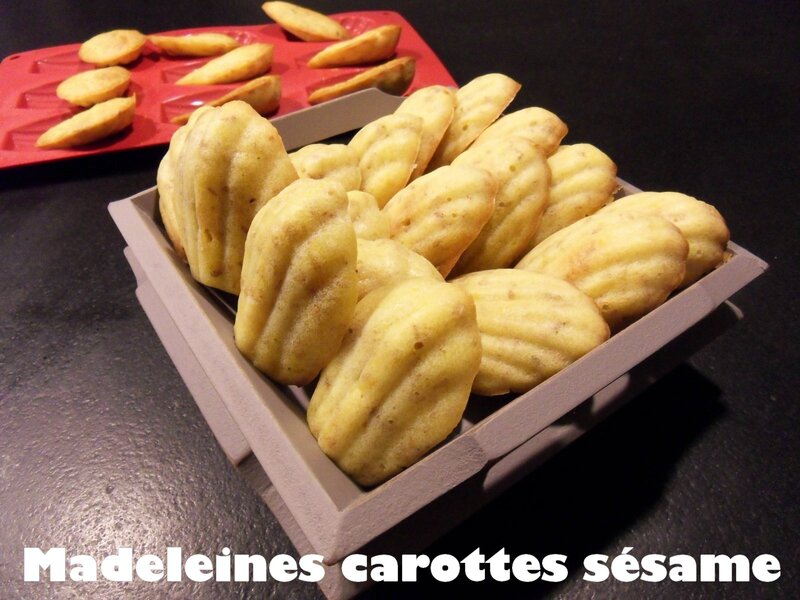madeleines carottes sésame