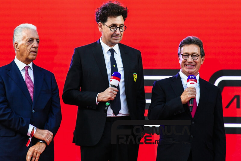 Piero Ferrari, Mattia Binotto, Louis Camileri