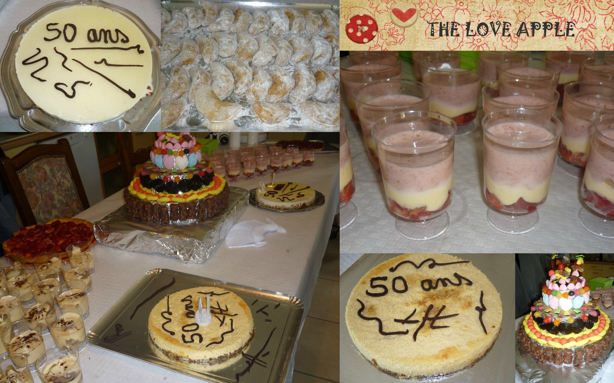 Bavarois Cheesecake Gateau De Bonbons Souvenir Des 50 Ans De Mon Papa Gateau D Anniversaire 2 The Love Apple