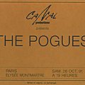 The pogues (with joe strummer) - samedi 26 octobre 1991 - elysée montmartre (paris)