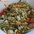 Salade tricolore au quinoa