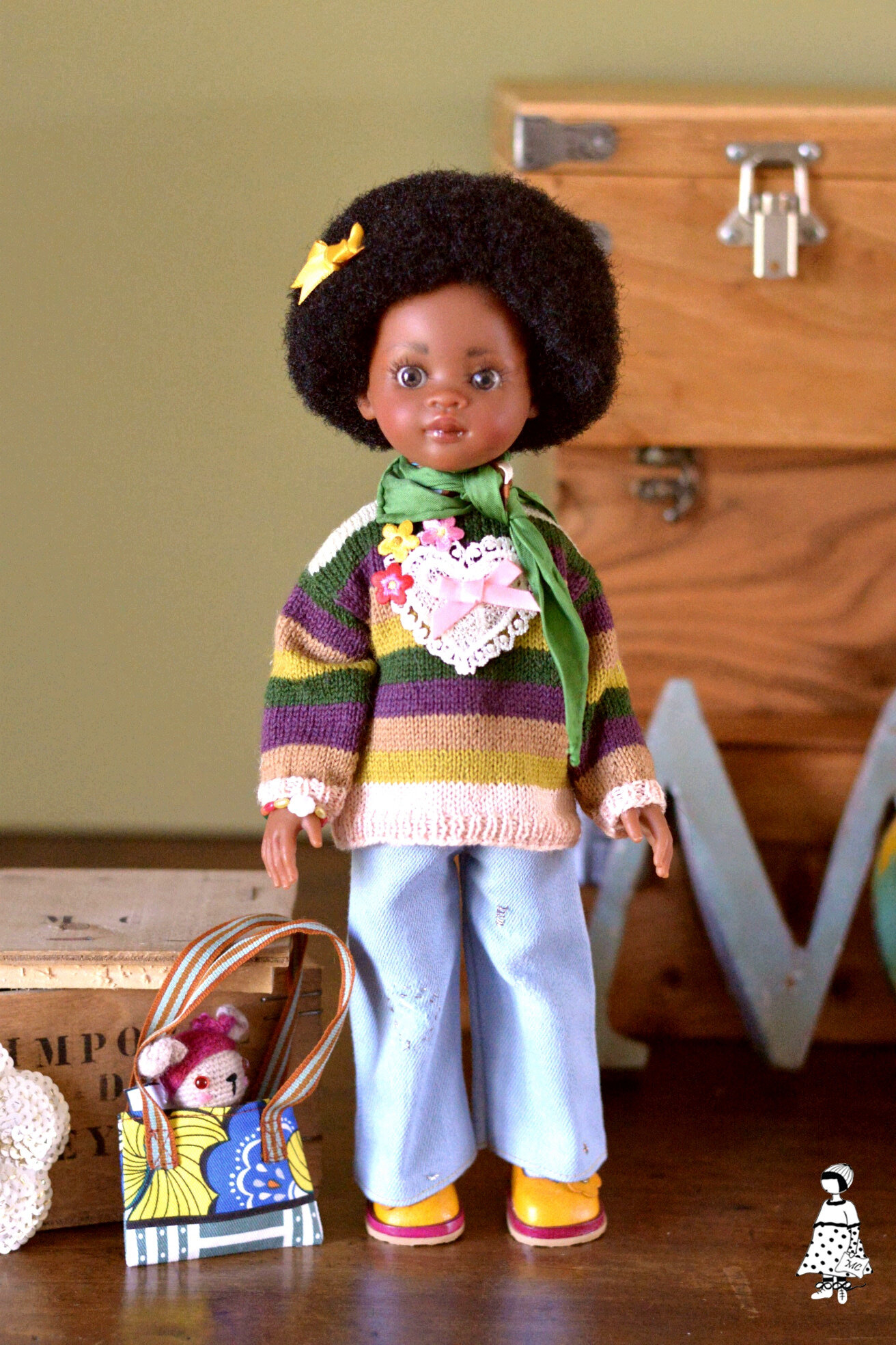 Lily ou la naissance d'une poupée - Les ateliers Mina couture: Art doll