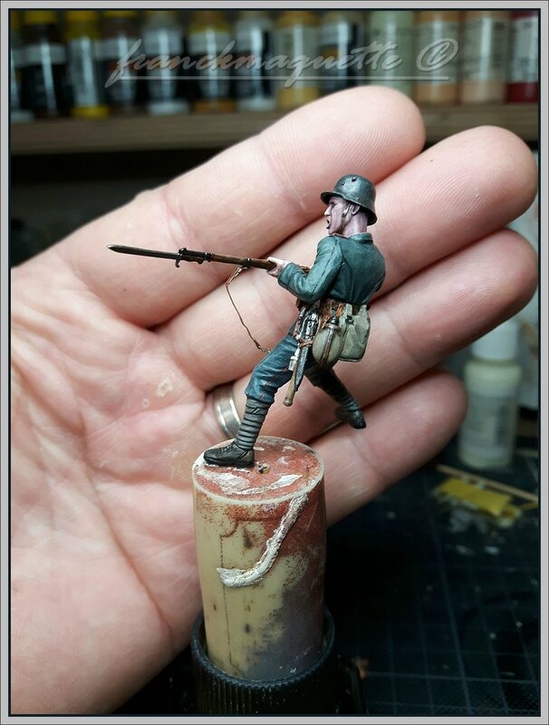 Figurine en résine moulée à l'échelle 1/72, Kit de modèle de scène