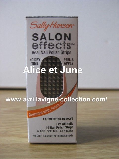 Avril Lavigne for Sally Hansen-Salon Effects Real Nail Polish Strips Collection-n°804 