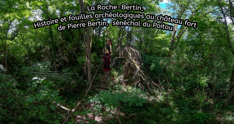 La Roche-Bertin, Histoire et fouilles archéologiques au château fort de Pierre Bertin, sénéchal du Poitou