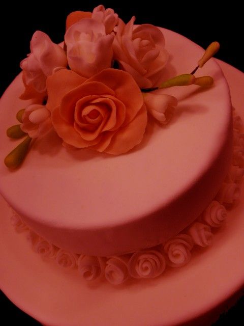 Gâteau mariage Rose 01