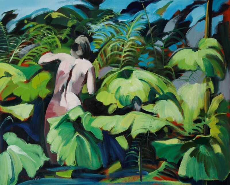 nu 8365 - huile sur toile - 100 x 81 cm