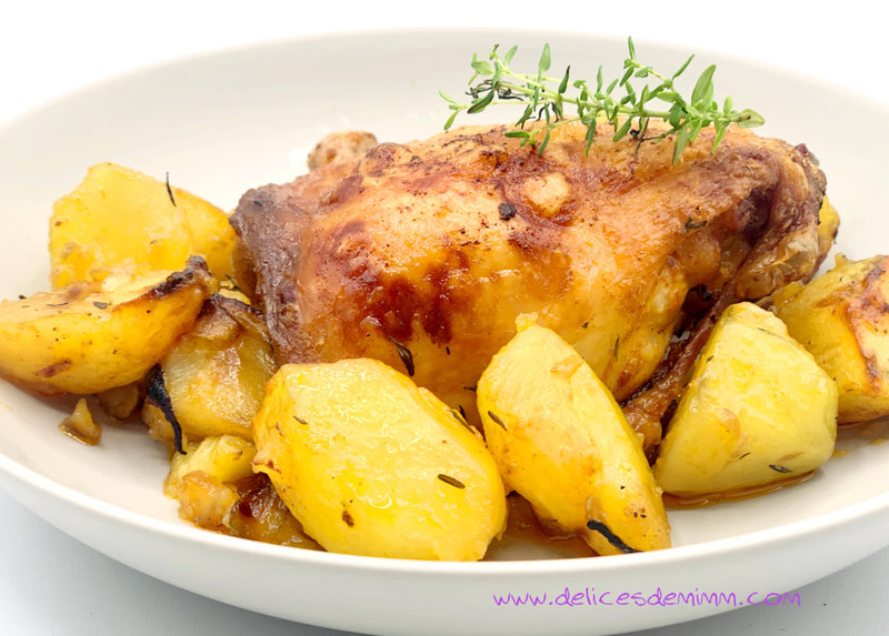 Hauts de cuisses de poulet aux pommes de terre au four 3