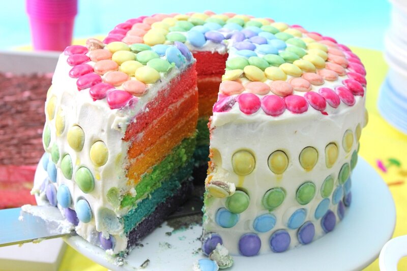 Rainbow Cake Gateau Arc En Ciel Pour Ceux Qui Aiment Cuisiner