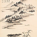 Zhang daqian (1899-1983), river landscape