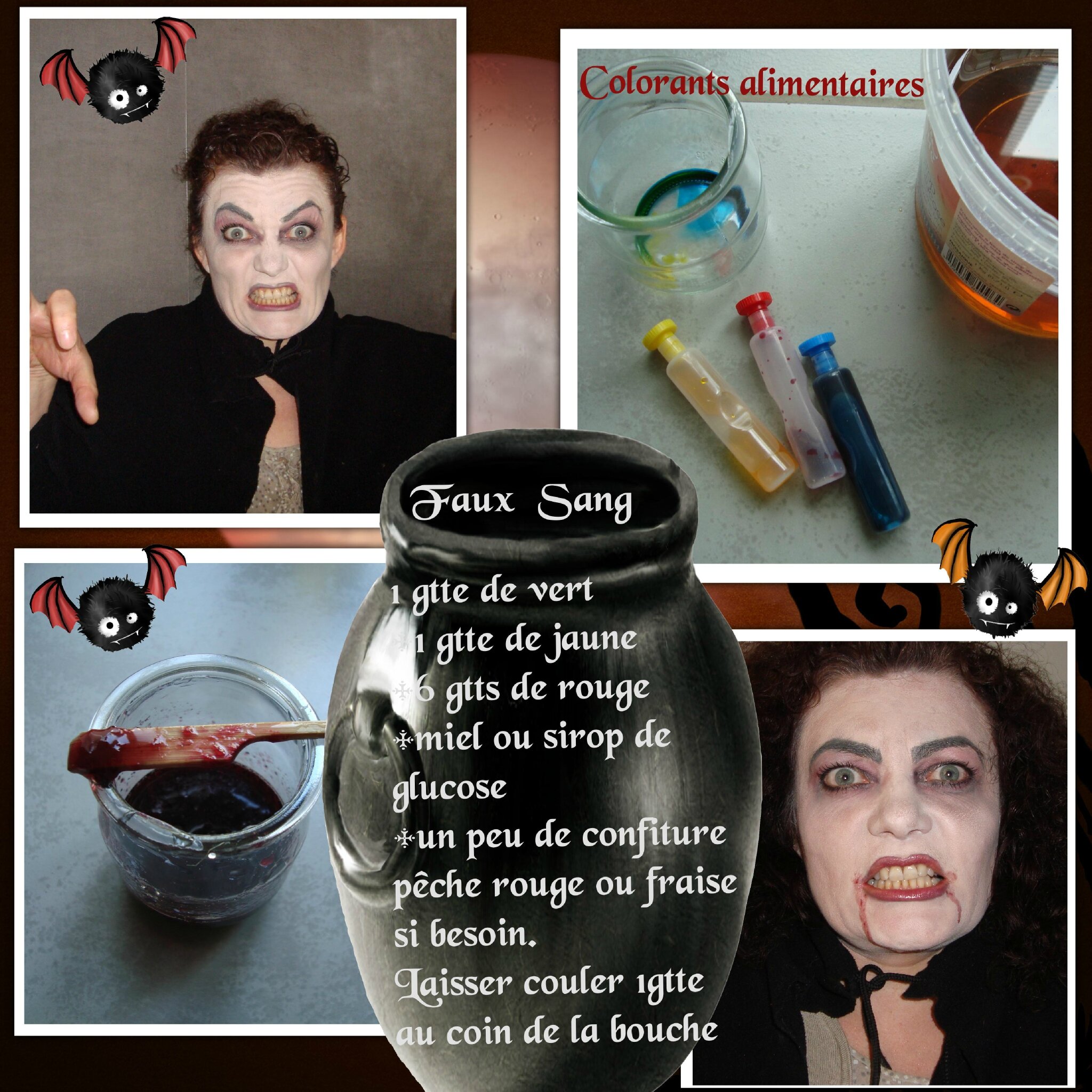 Recette du "faux sang " Halloween bazar de bea