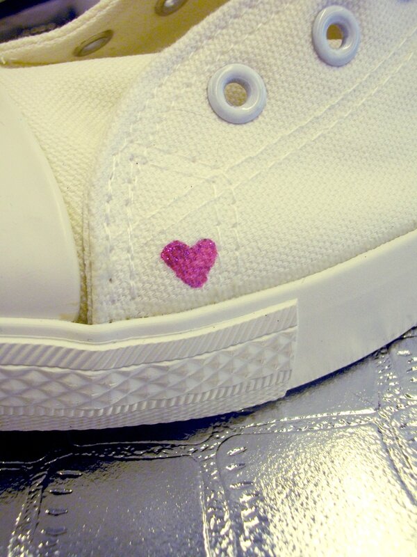coeur-chaussures-toiles-customisées