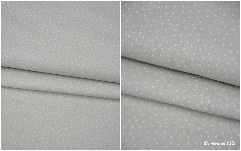 gris à pois
