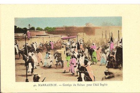 40_MARRAKECH_Cort_ge_du_Sultan_pour_l_A_d_Seghir_Dusserre