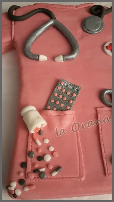 Gateau Infirmiere Nurse Cake Mes Petits Gateaux Rigolos