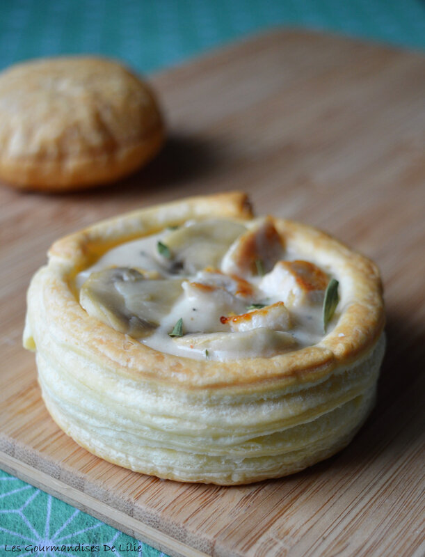 Vol au Vent Poulet et Estragon Les Gourmandises De Lilie