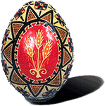 Oeuf de Pâques richement décoré