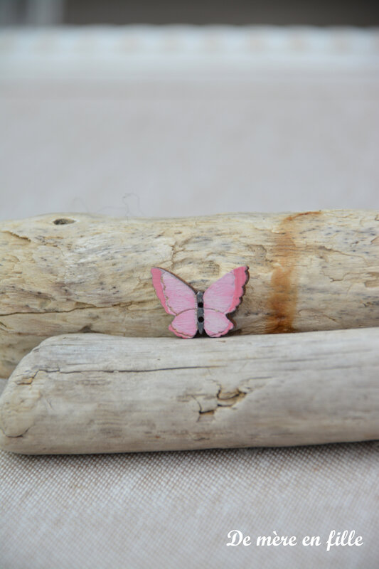 papillon rose