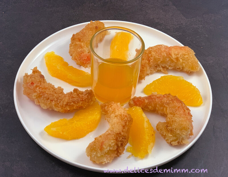 Crevettes croustillantes au caramel d’orange 2