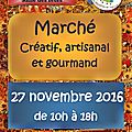 Marché créatif CAUDROT 22 novembre 2016 Biquettes en Sarouel