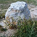 Petit rocher solitaire bord Etang de Berre 