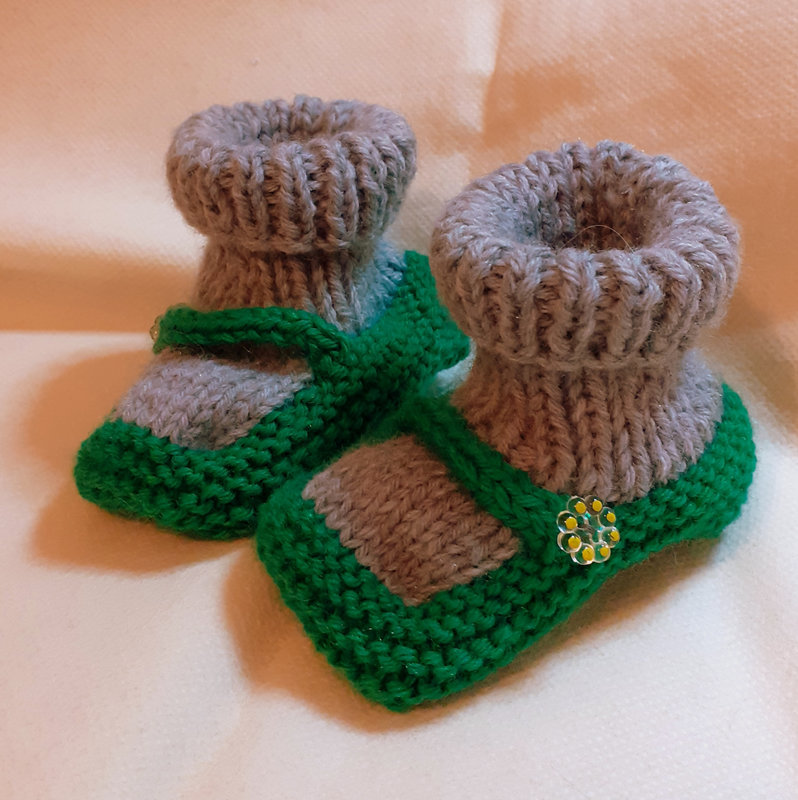 Chaussons bicolores