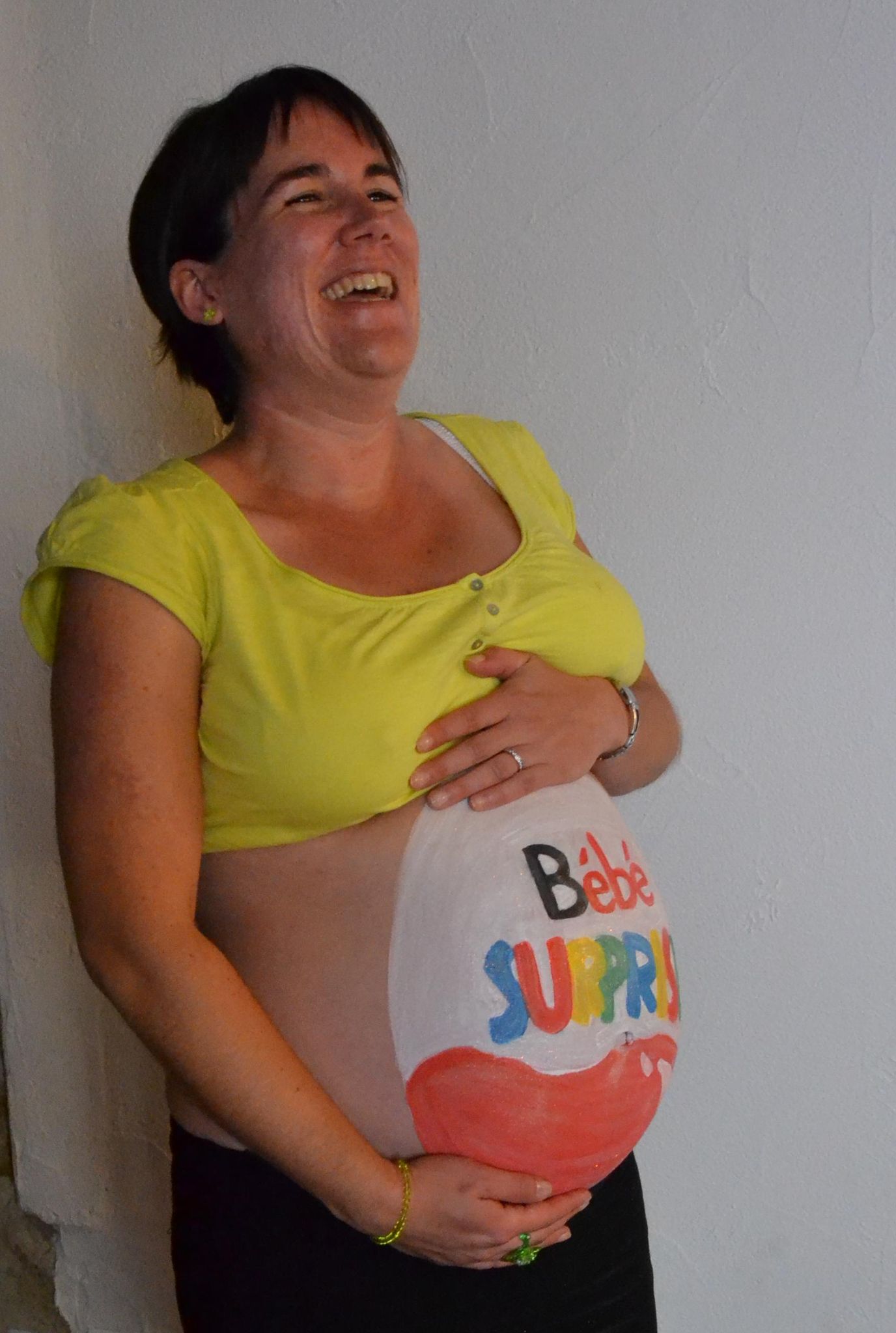 Bebe Surprise Kinder Photo De A Belly Painting Le Monde De Coquillette