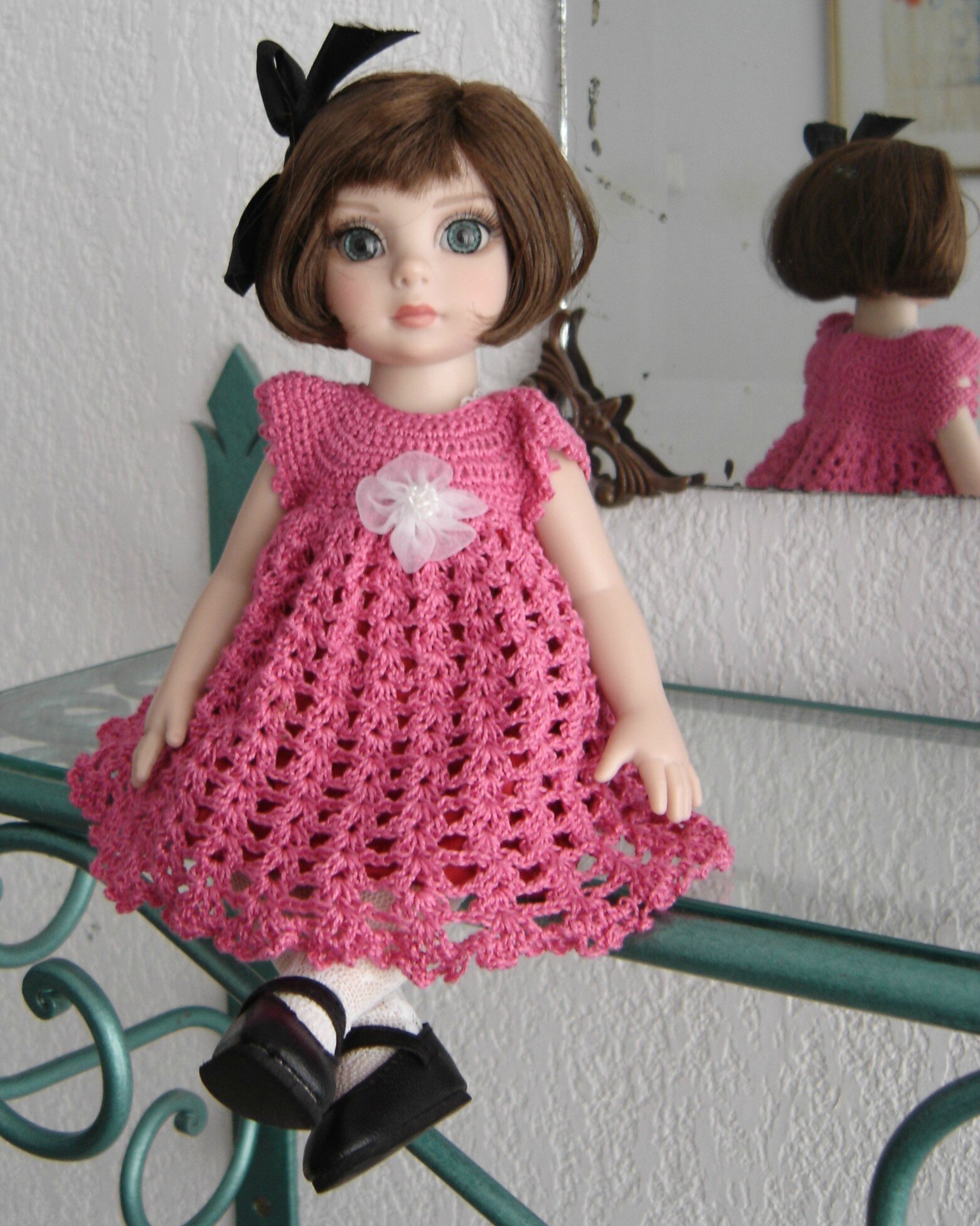 robe au crochet pour poupée Patsy - Mon coin détente