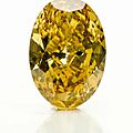 1.26 fancy deep brownish yellow oval diamond.