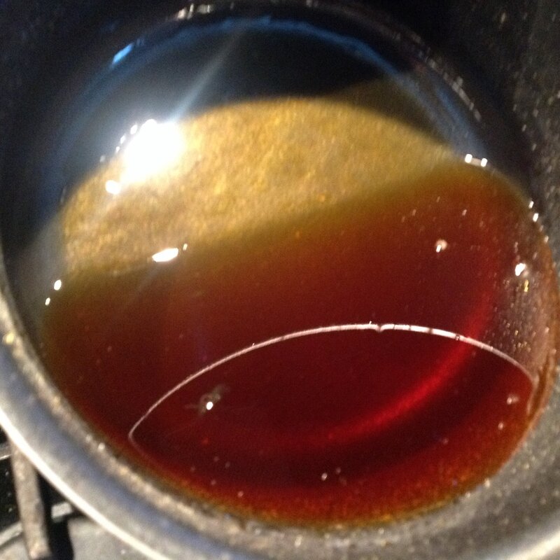 Compoté d'olive verte sur lit de pomme de terre Ève et ses mix