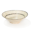 Large ceramic bowl with bird depiction, nishapur, persia, 10th century