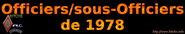OFFICIERS sous OFFICIERS de BITCHE 1978a