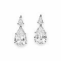 A pair of diamond ear pendants, by harry winston