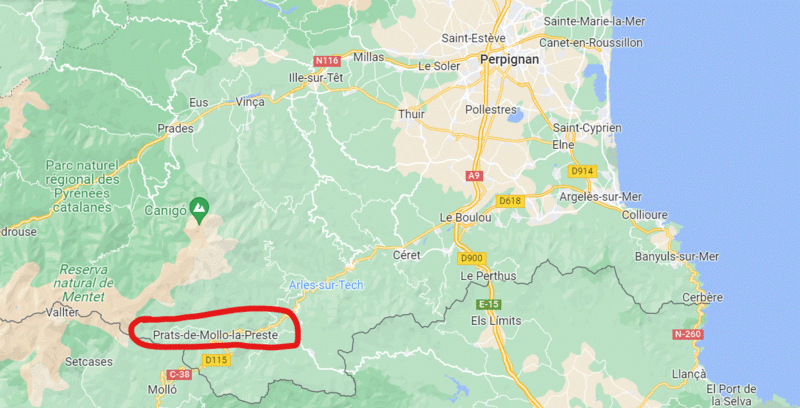 Prats-de-Mollo carte