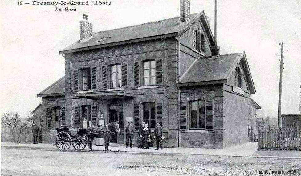 Gare de FresnoyleGrand (Aisne). gares et trains Gare de FresnoyleGrand (Aisne). gares et trains