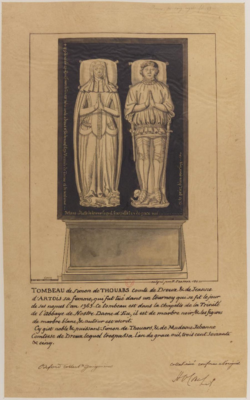 Tombeau de Simon de Thouars, comte de Dreux et sa femme Jeanne d’Artois