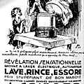 1929 - la machine electrique a laver le linge arrive ! 