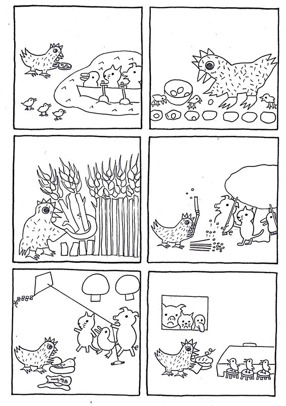 la petite poule rousse barton