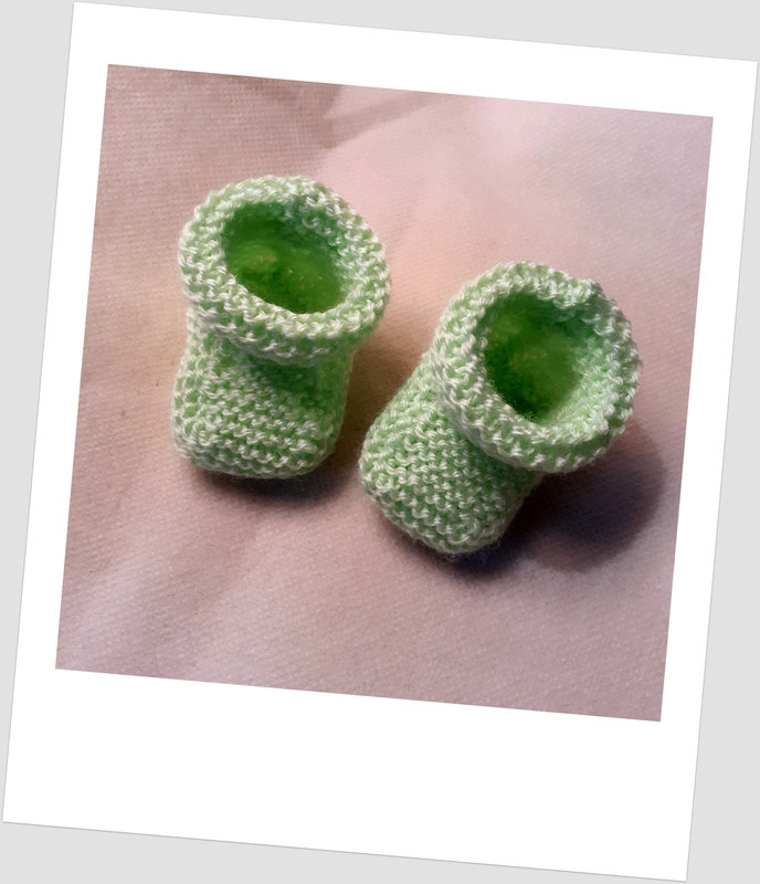 chaussons verts