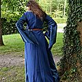 Robe médiévale bleue