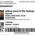 Jeffrey lewis & the voltage - mercredi 26 février 2020 - boule noire (paris)