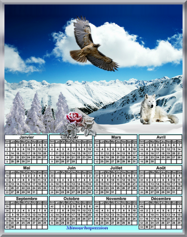 calendrier-annuel 2019 création minouchapassion