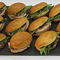 Sandwiches foie gras magret