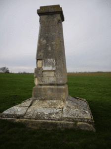 54470 - Ansauville - dans un champ a cote cimetiere monument aux officiers s officiers caporaux soldats 17e bataillon morts pour la france 1916