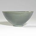 A korean celadon bowl, koryo dynasty (918–1392)