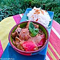 Curry rouge de légumes de provence
