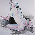 dessin peinture tableau de nu homme modèle vivant (30)