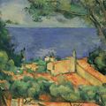 P. Cezanne, la mer à l'Estaque...